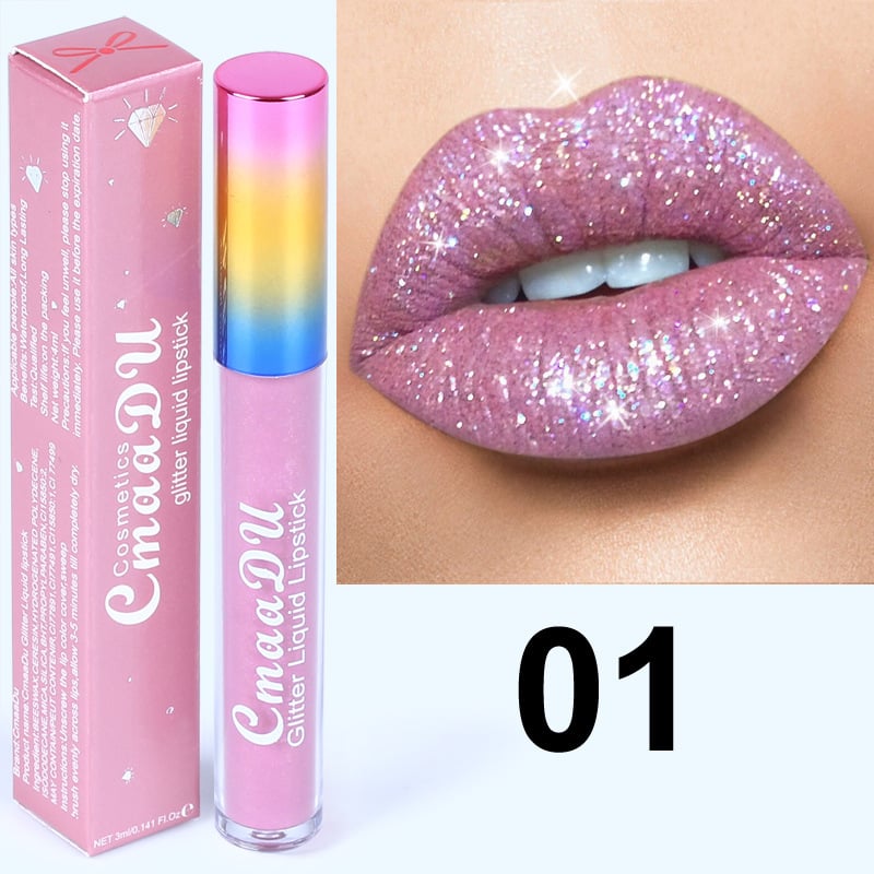 🎁🌼Buy 2 Get 1 Free(Add 3 pcs to cart) Sequin Lip Gloss
